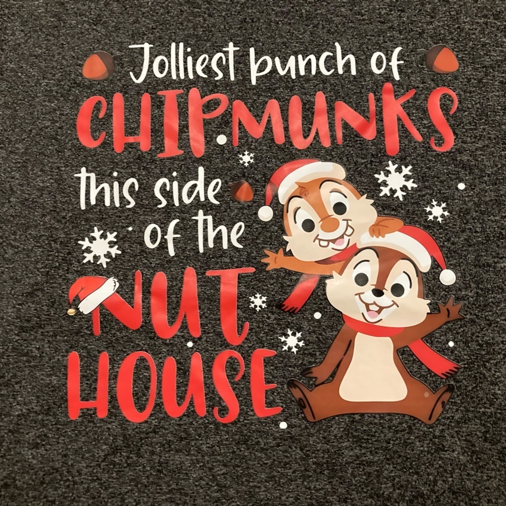 Disneys Chip and Dale Inspired Christmas T-shirt - Picture 2 of 3